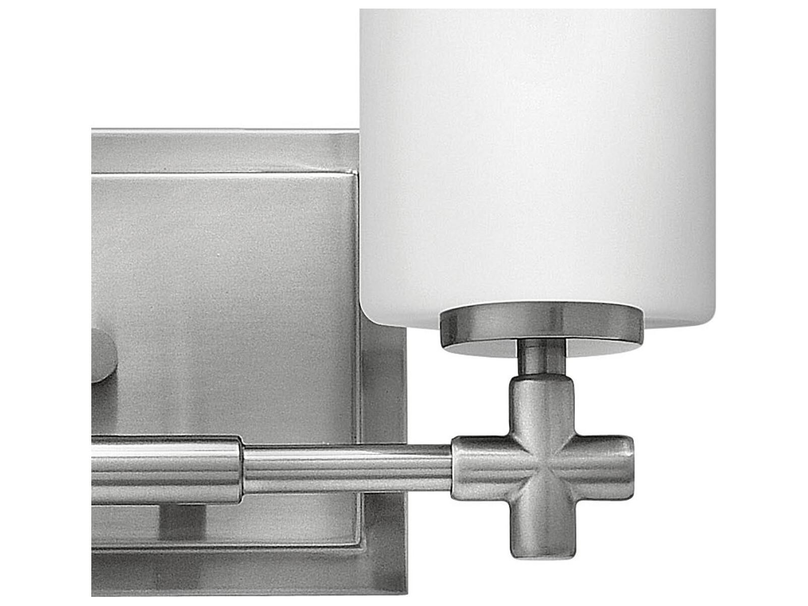 Hinkley Laurel Brushed Nickel Glass Vanity Light