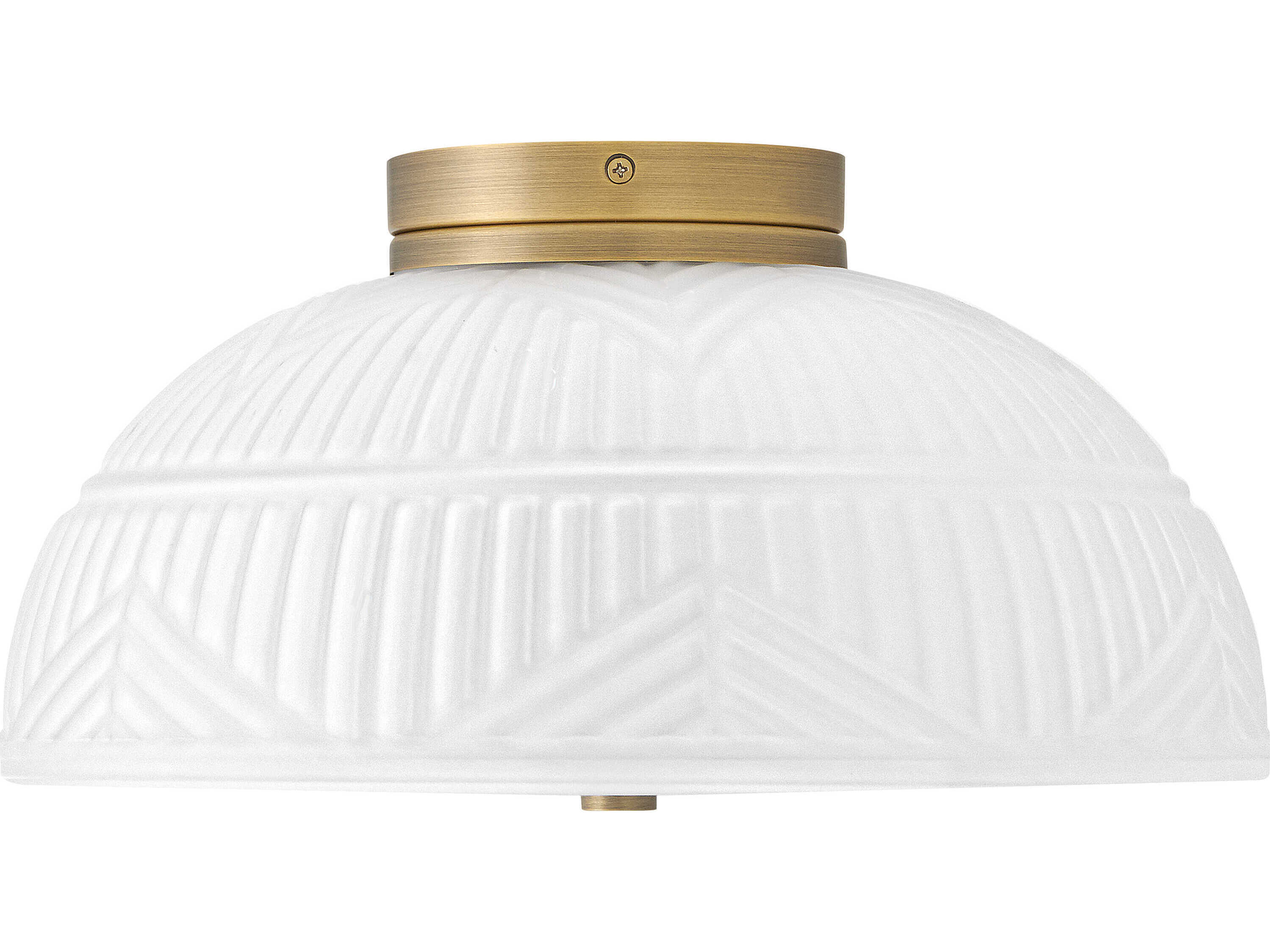 Hinkley Devon 2-Light Lacquered Brass Flush Mount