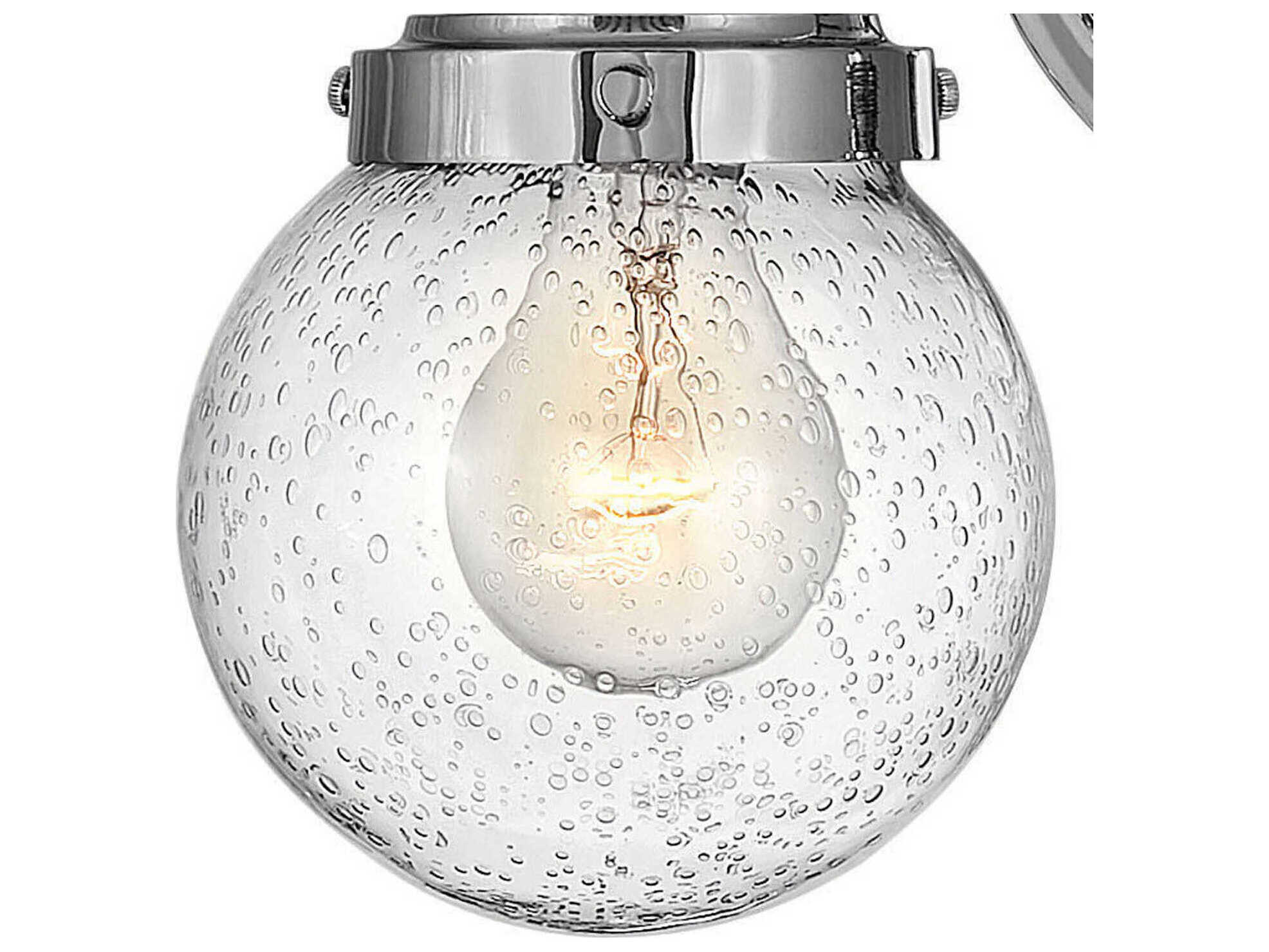 Hinkley Poppy 2-Light Chrome Glass Vanity Light