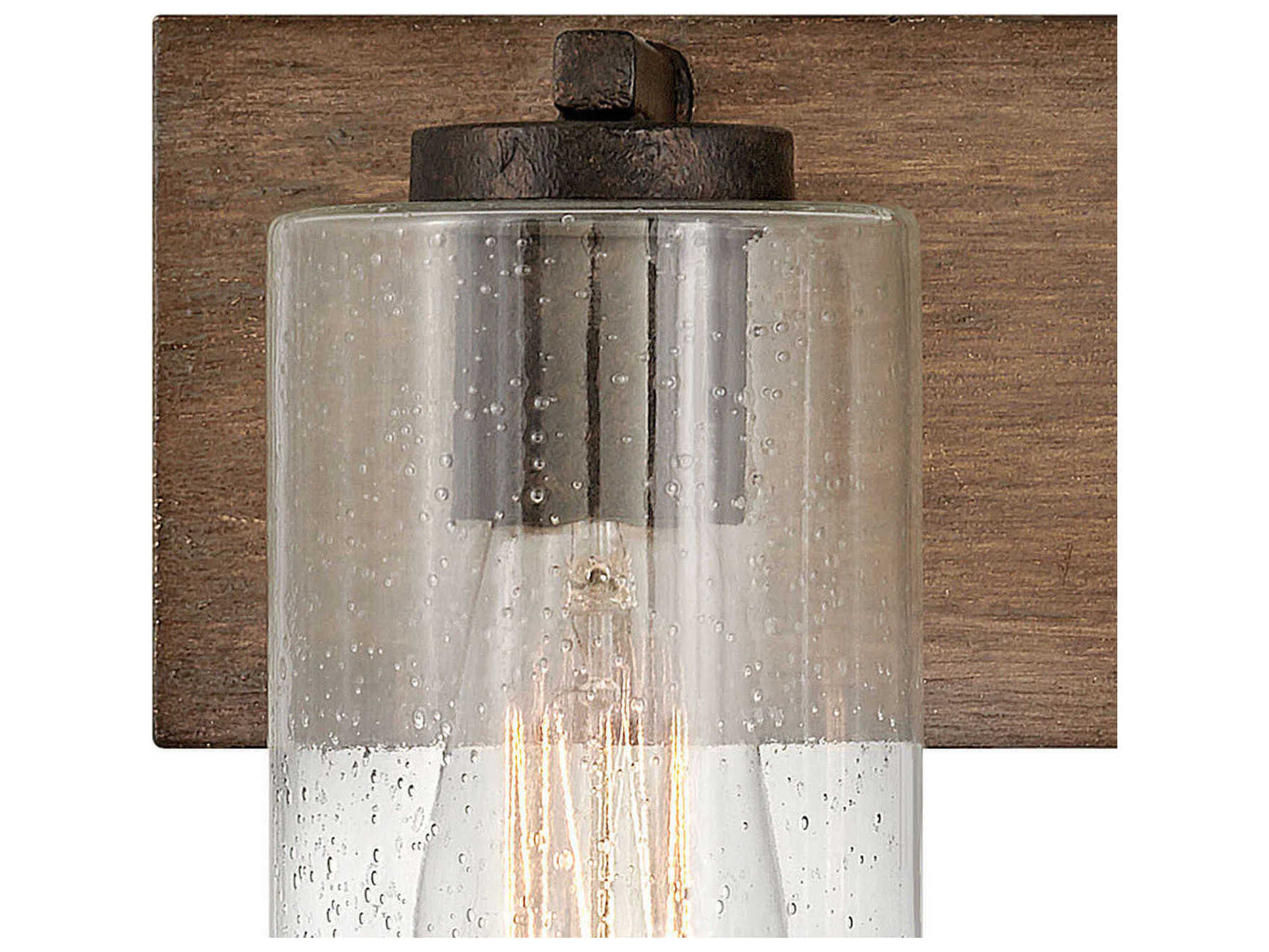 Hinkley Sawyer 2-Light Sequoia Brown Glass Vanity Light