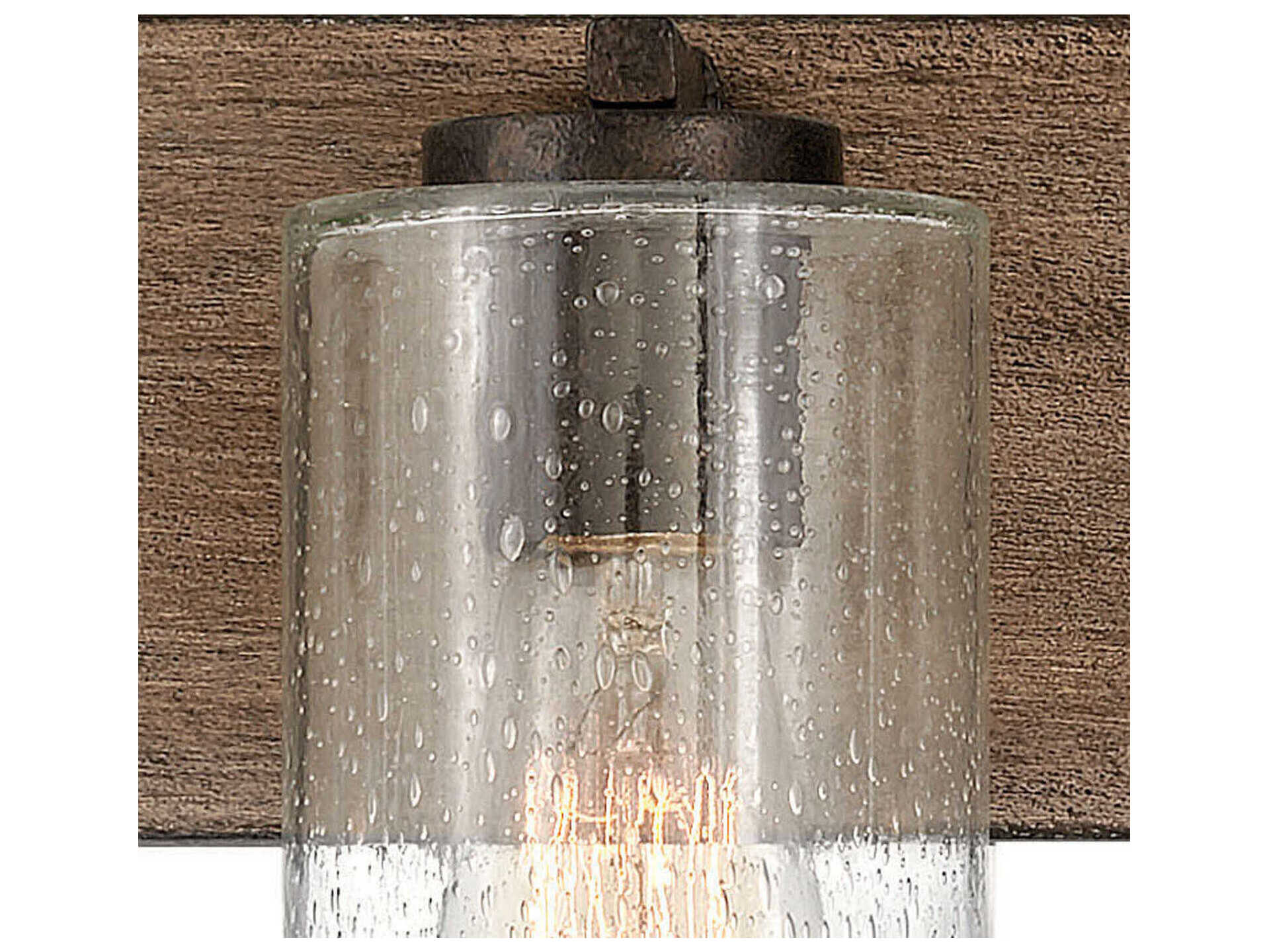 Hinkley Sawyer 4-Light Sequoia Brown Glass Vanity Light