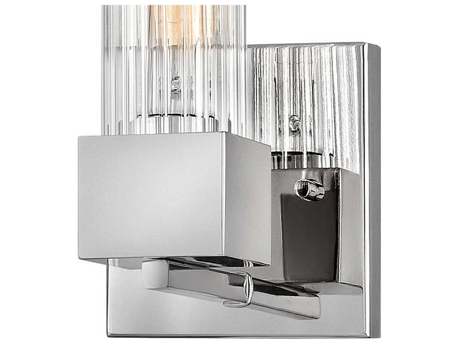 Hinkley Xander 1-Light Polished Nickel Glass Wall Sconce