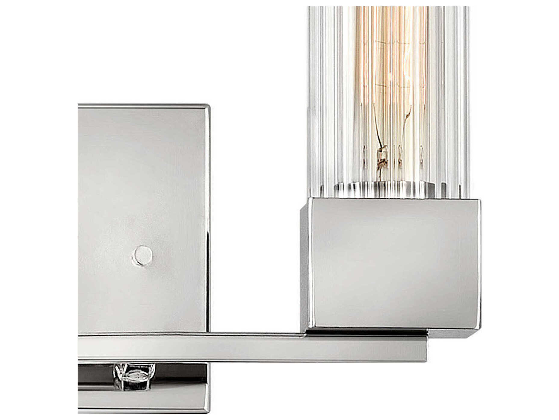 Hinkley Xander 2-Light Polished Nickel Glass Vanity Light