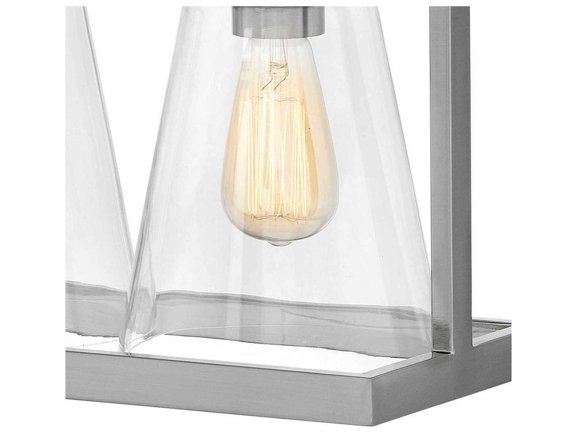 Hinkley Refinery 6-Light Brushed Nickel With Clear Glass Island Pendant
