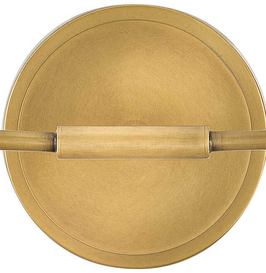 Hinkley Kline 2-Light Heritage Brass Glass Vanity Light