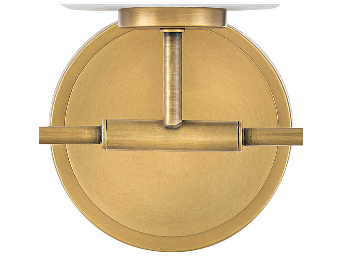 Hinkley Kline 3-Light Heritage Brass Glass Vanity Light