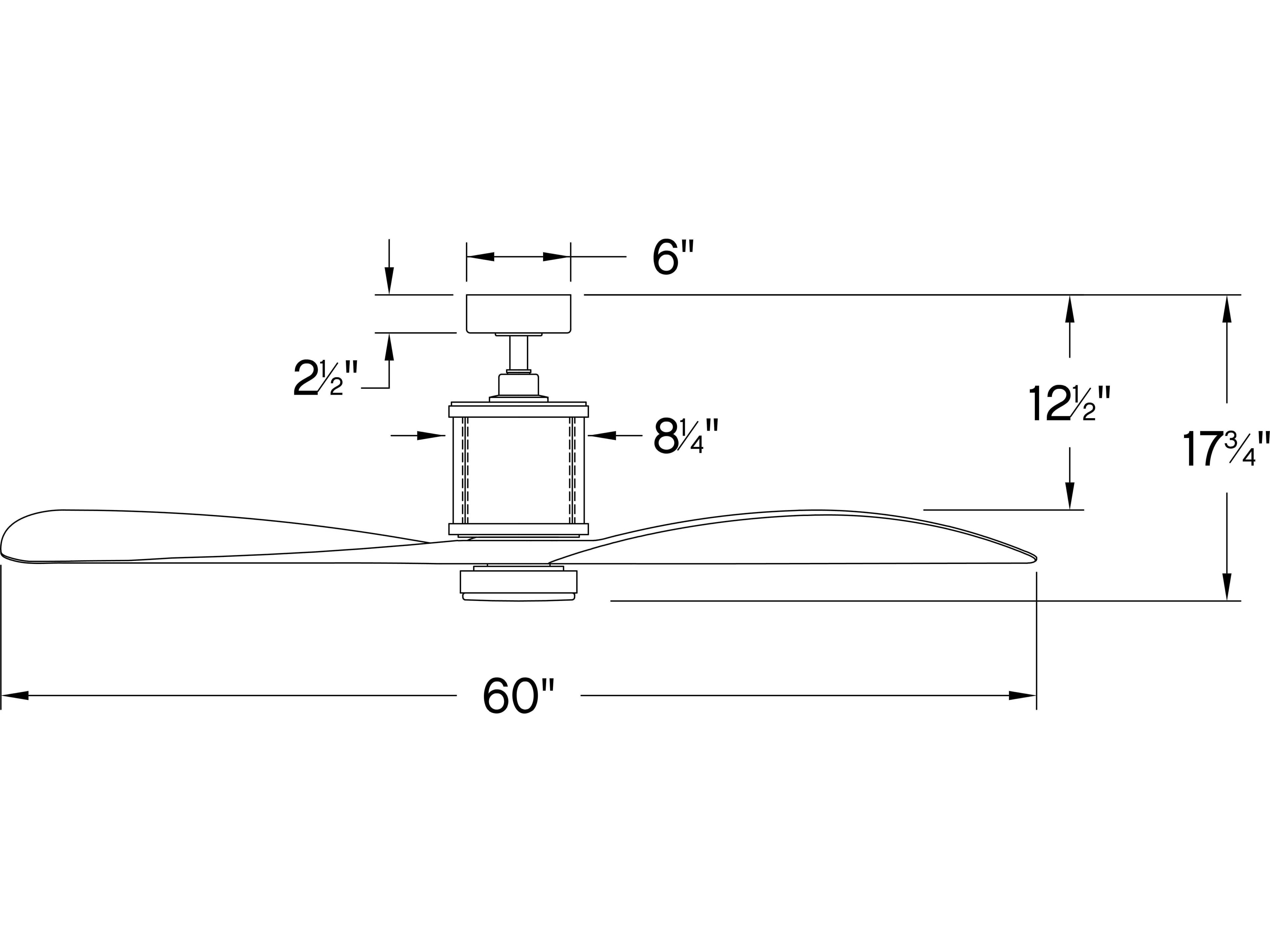 Hinkley Merrick 60" LED Ceiling Fan
