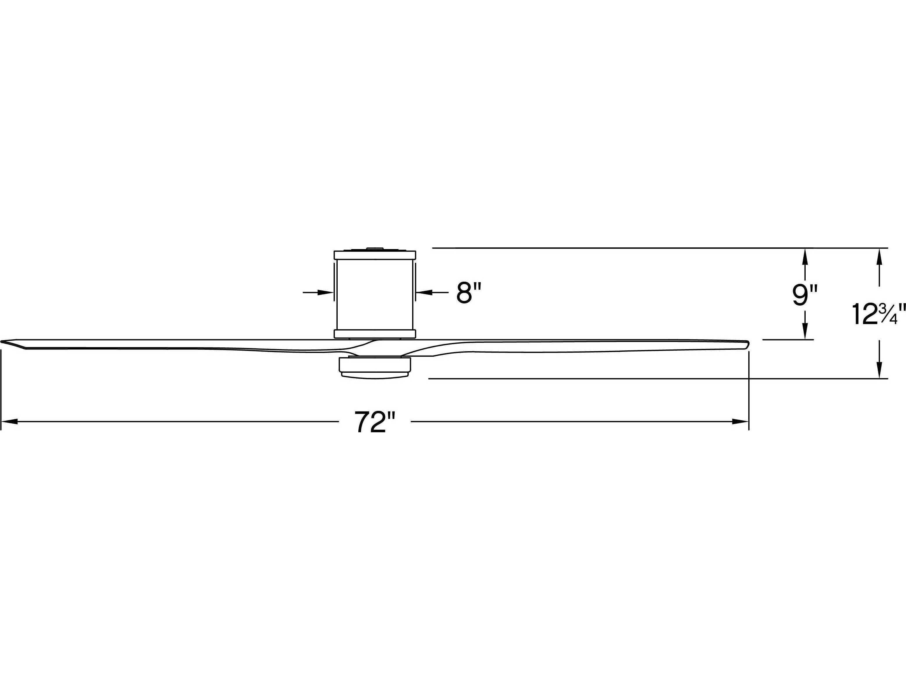 Hinkley Hover Flush 72" LED Ceiling Fan