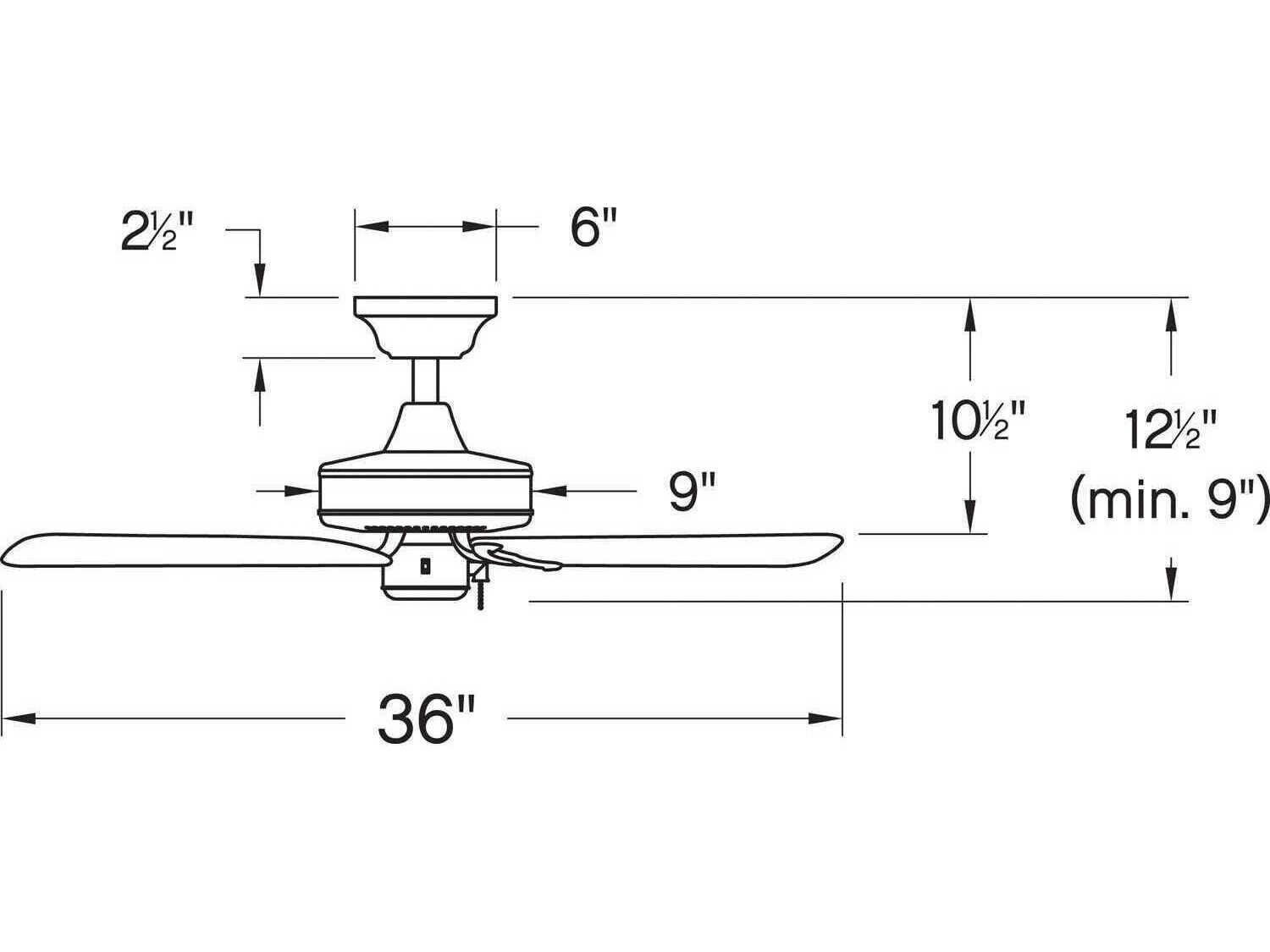 Hinkley Cabana 36" Ceiling Fan