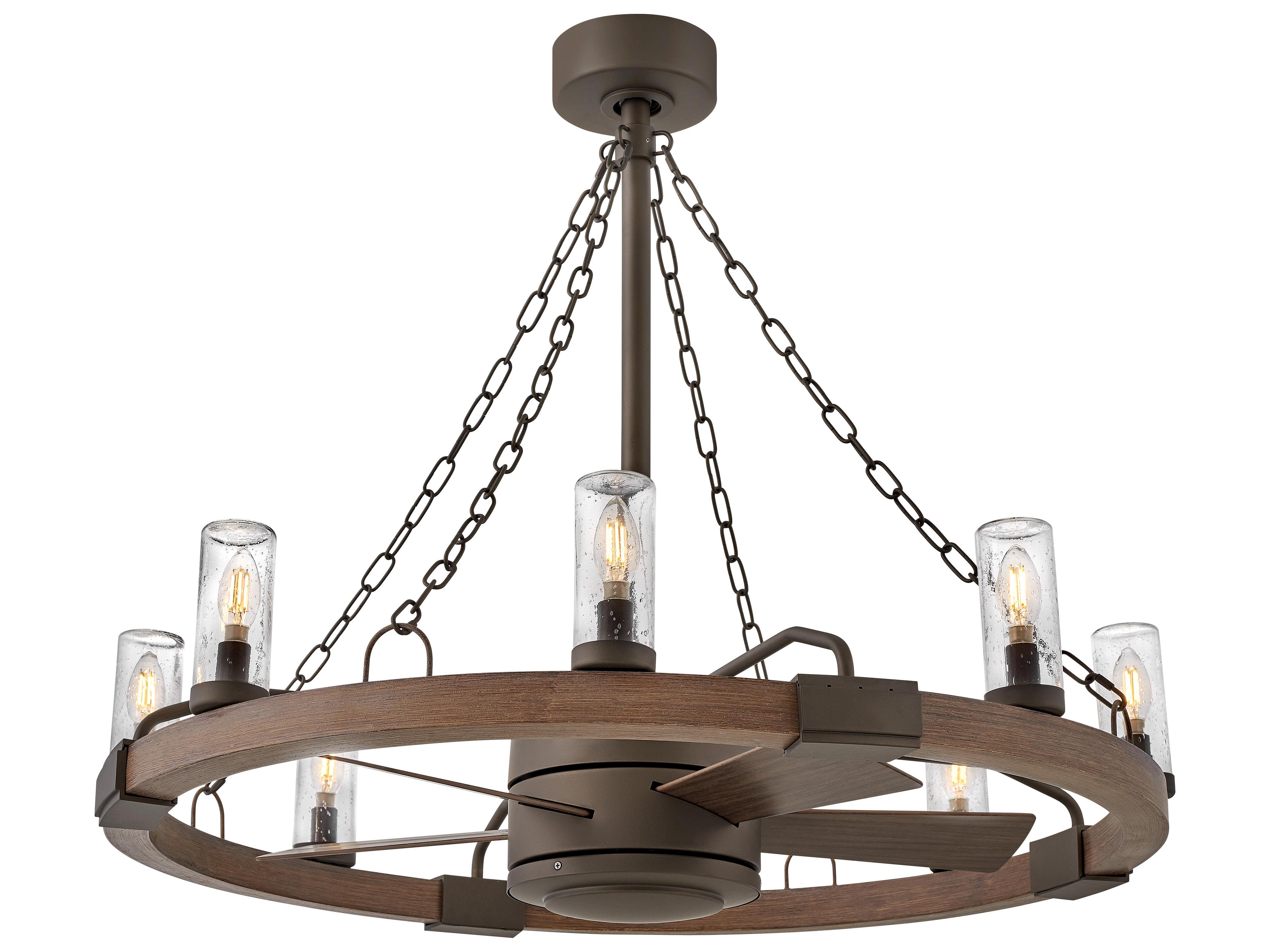 Hinkley Sawyer 36" 8-Light Outdoor Ceiling Fan