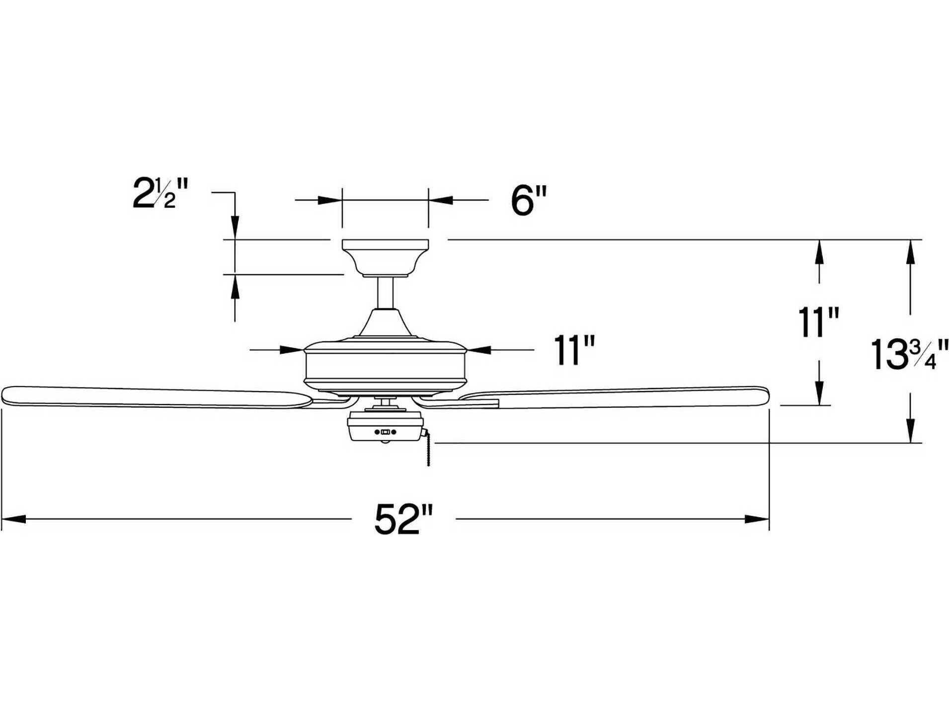 Hinkley Metro 52" Ceiling Fan