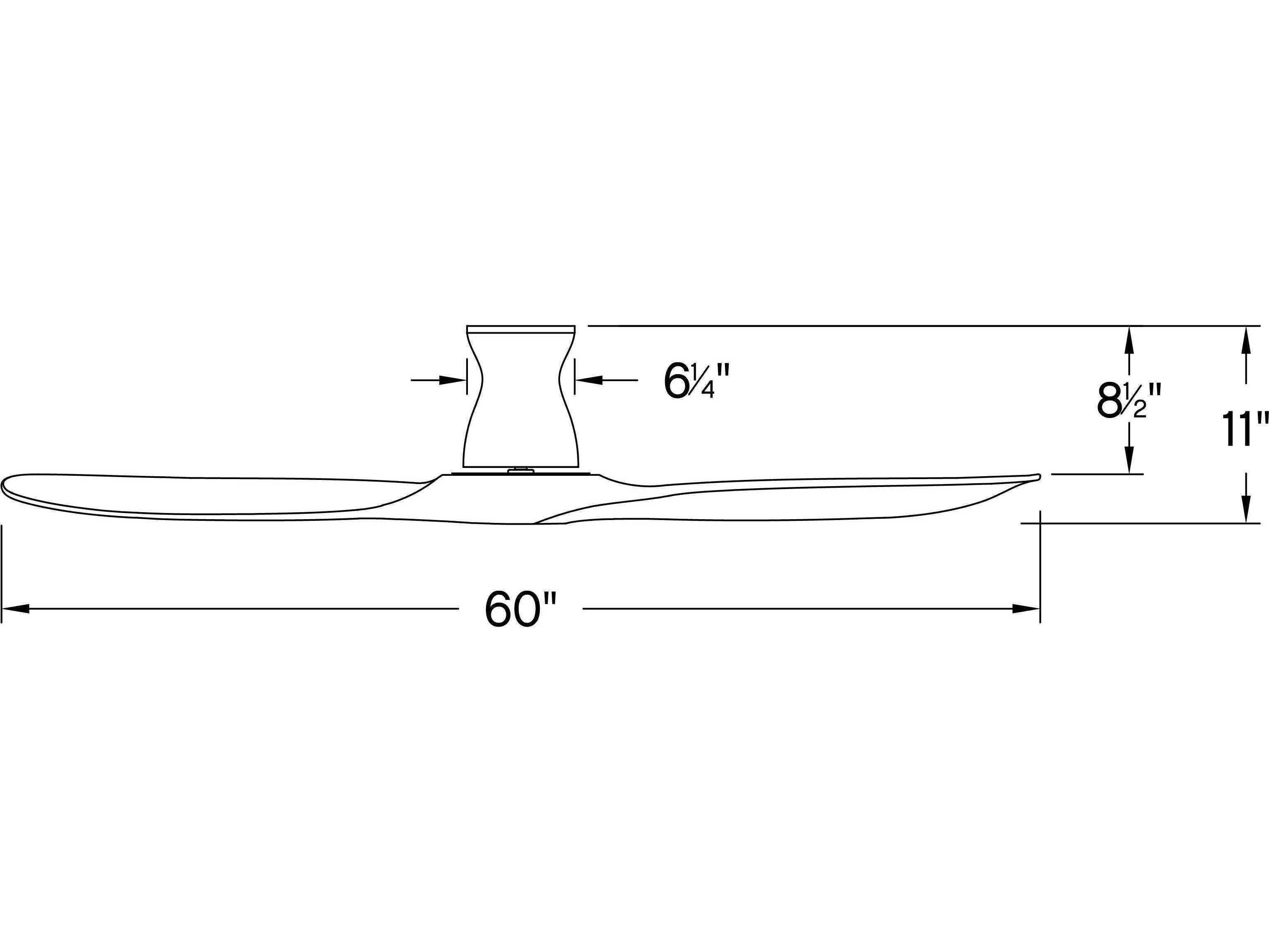 Hinkley Swell Flush 60" Ceiling Fan