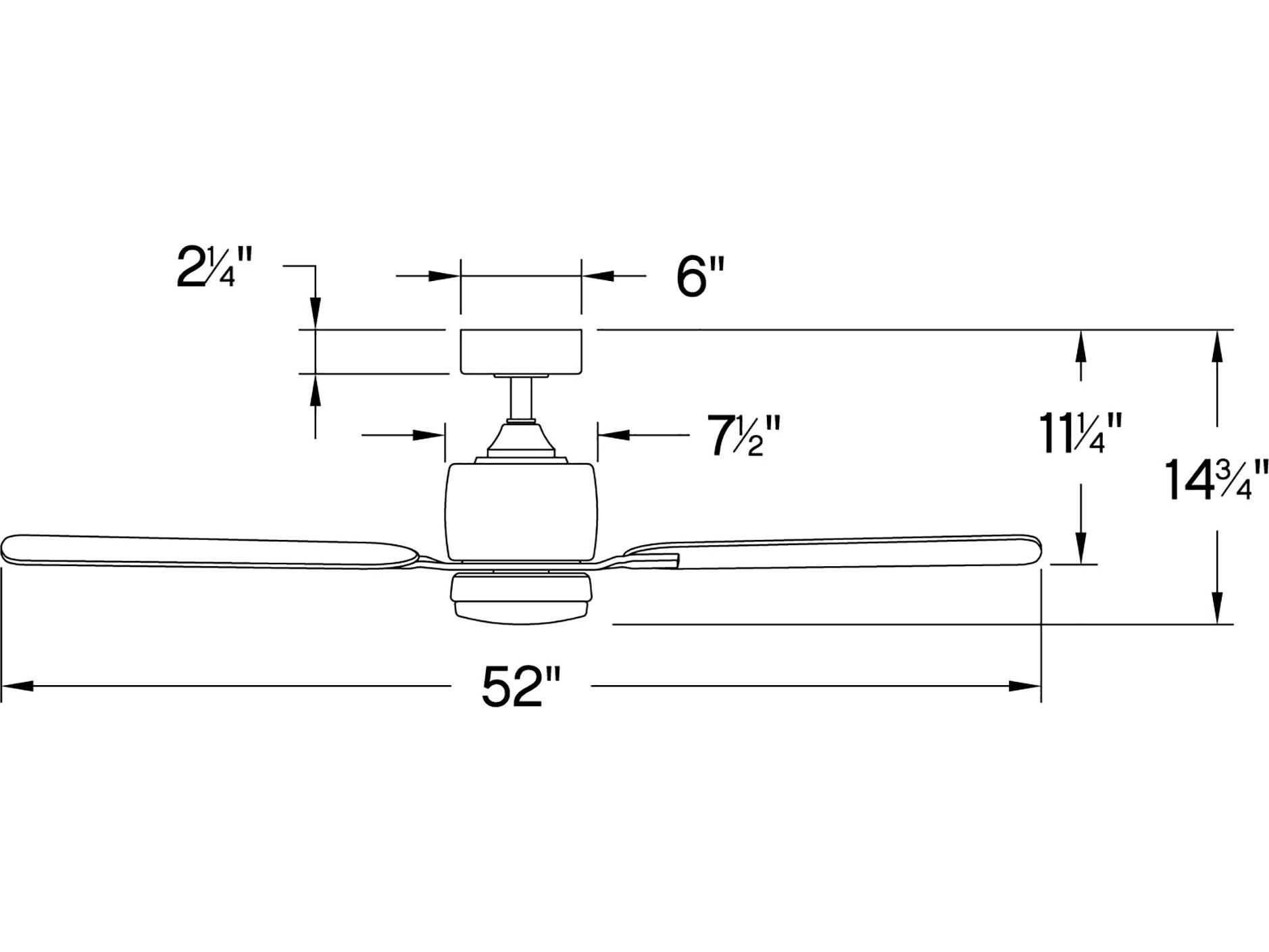 Hinkley Afton 52" LED Ceiling Fan