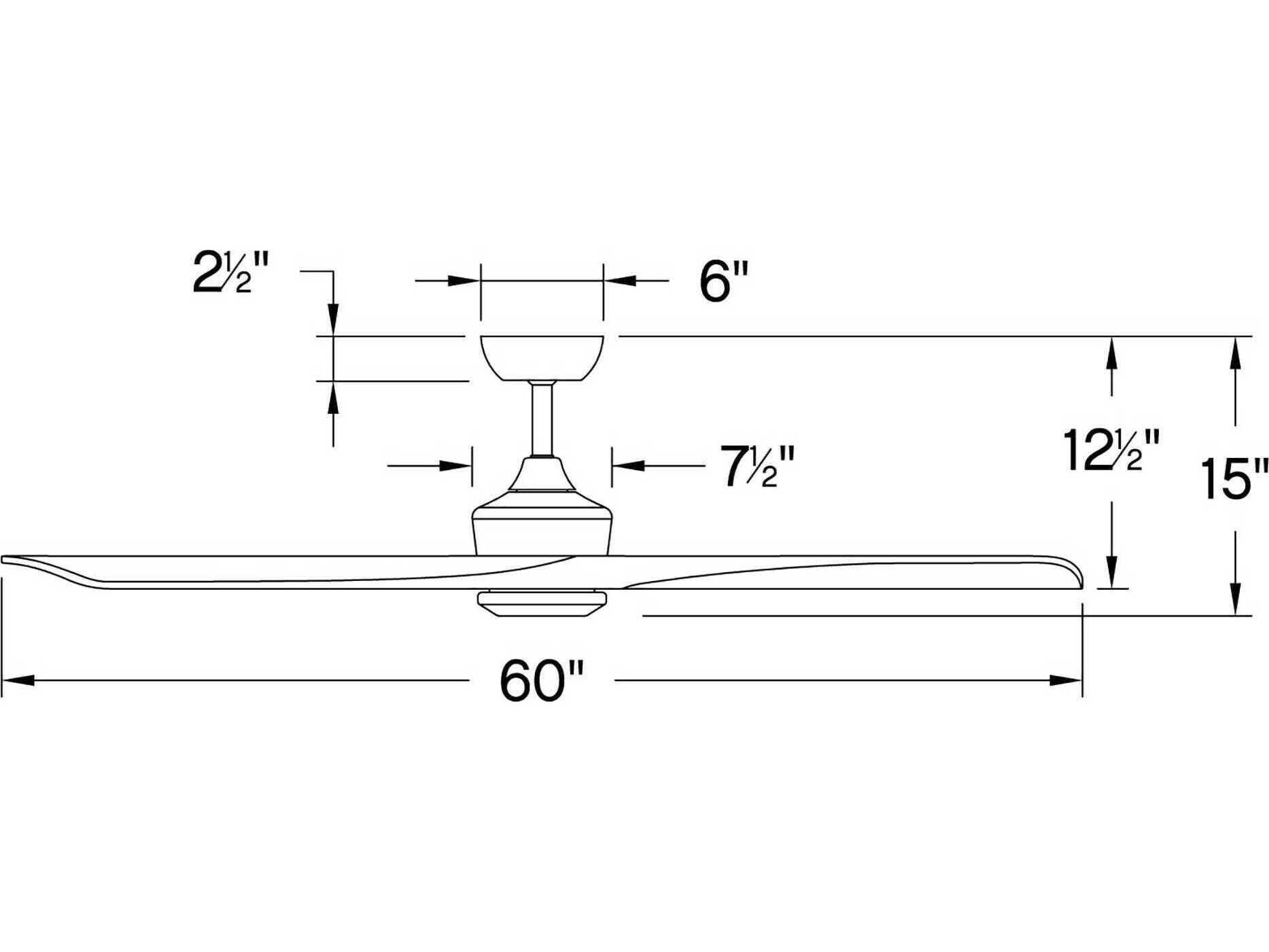 Hinkley Sculpt 60" LED Ceiling Fan