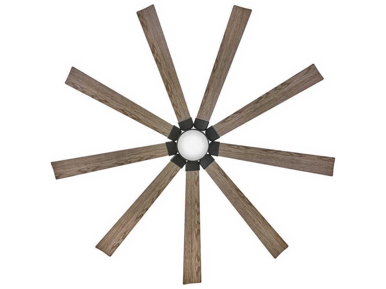 Hinkley Turbine 80" LED Ceiling Fan with Driftwood Baldes