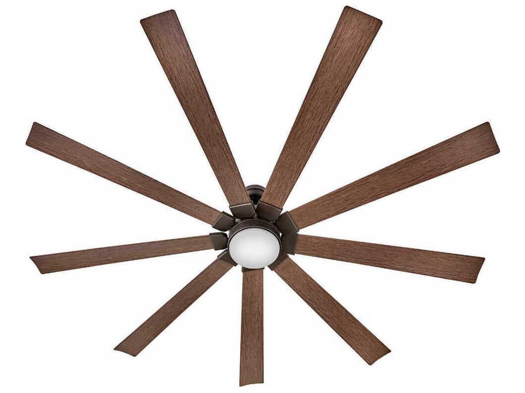 Hinkley Turbine 80" LED Ceiling Fan with Walnut Baldes