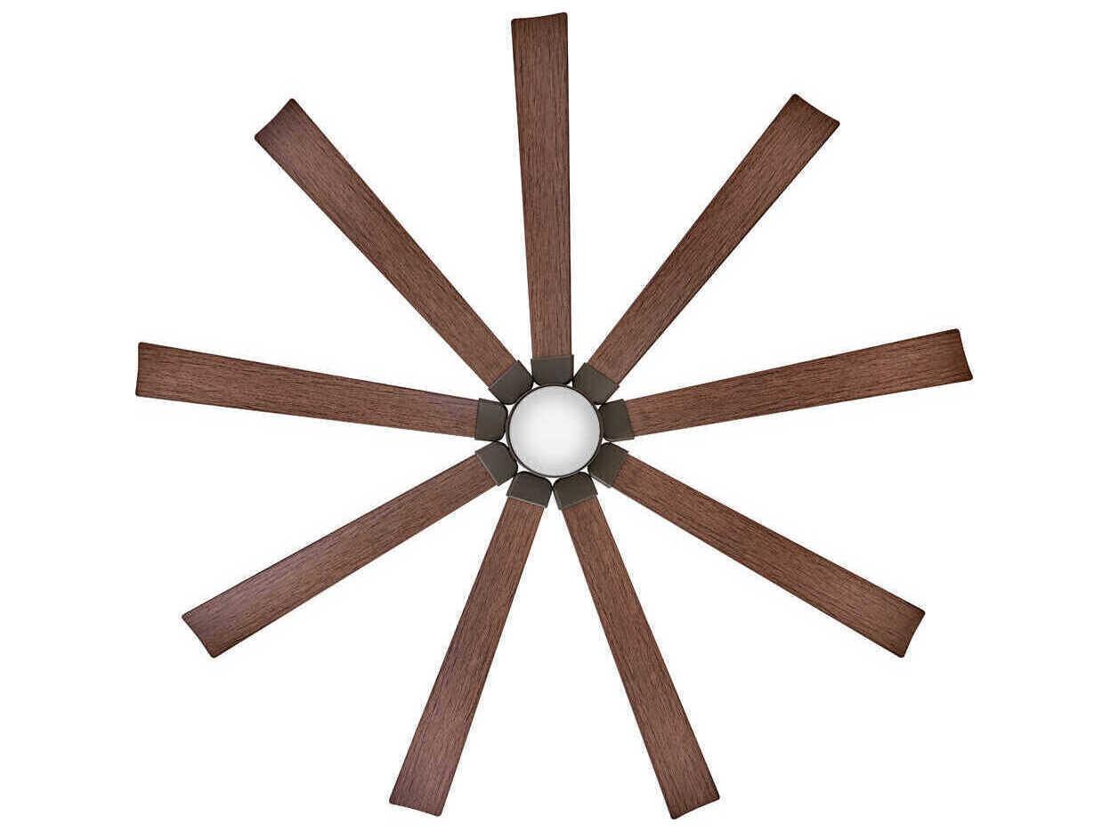 Hinkley Turbine 80" LED Ceiling Fan with Walnut Baldes