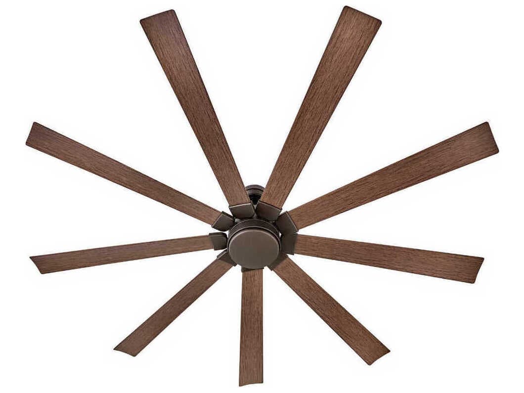 Hinkley Turbine 80" LED Ceiling Fan with Walnut Baldes