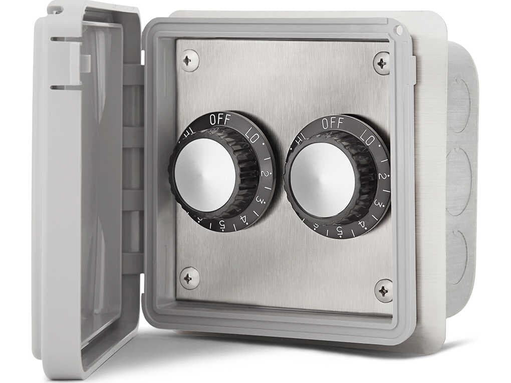 Infratech Value Control Stainless Steel 240 Volt Dual INF20 with Flush Mount & Gang Box