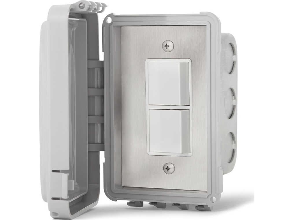 Infratech Single Duplex Switch Flush Mount & Gang Box 20 Amp Per Pole