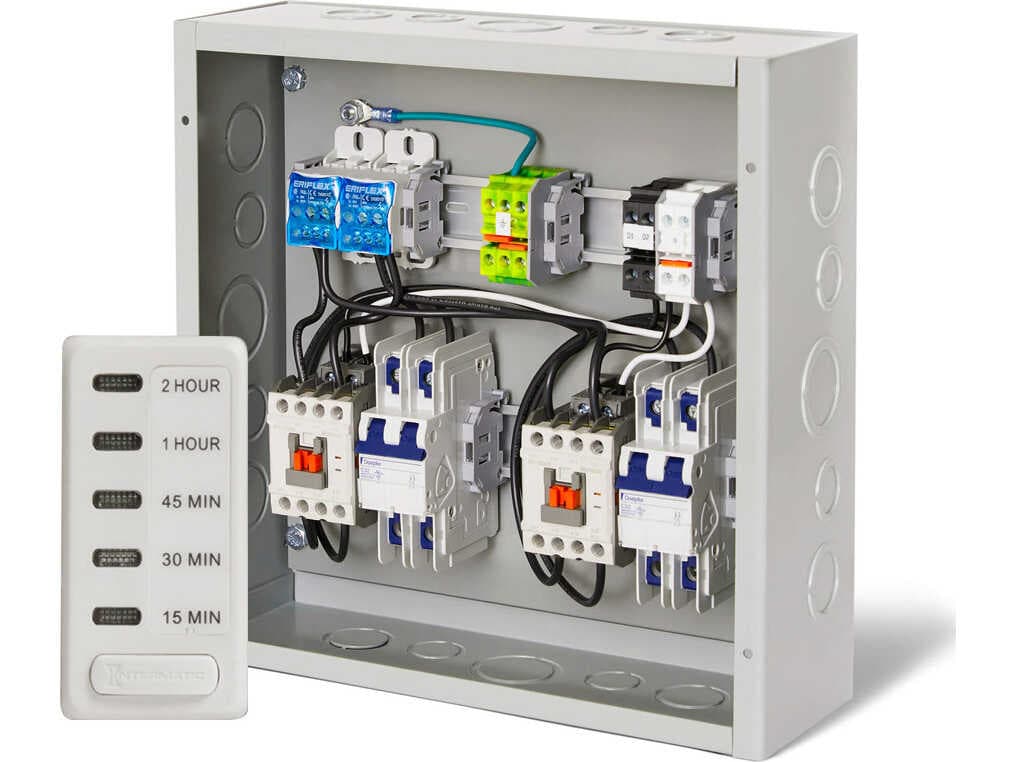 Infratech Dual Contractor Panel CP-1200 2X with Timer built with 20 AMP Breaker