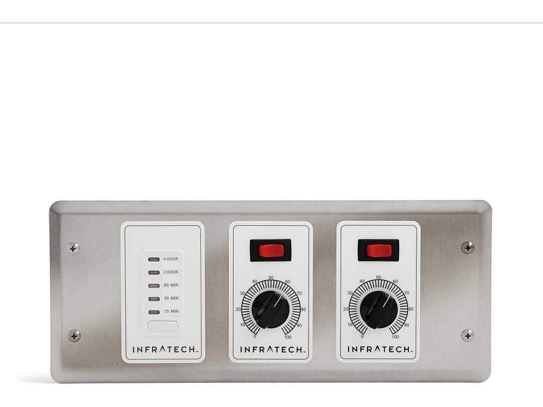 Infratech Solid State Steel Gray 2 Zone Analog Control with Digital Time