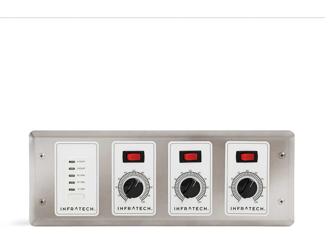 Infratech Solid State Steel Gray 3 Zone Analog Control with Digital Time