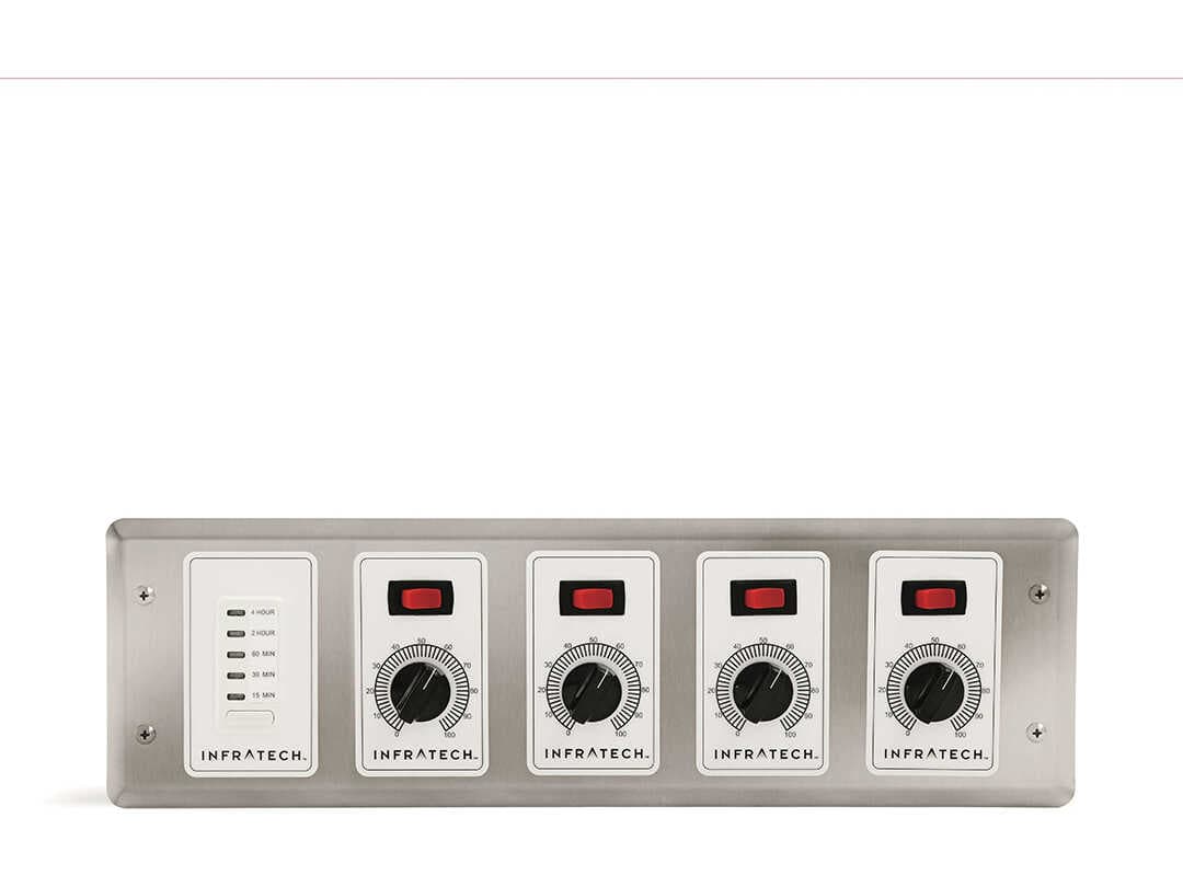 Infratech Solid State Steel Gray 4 Zone Analog Control with Digital Time