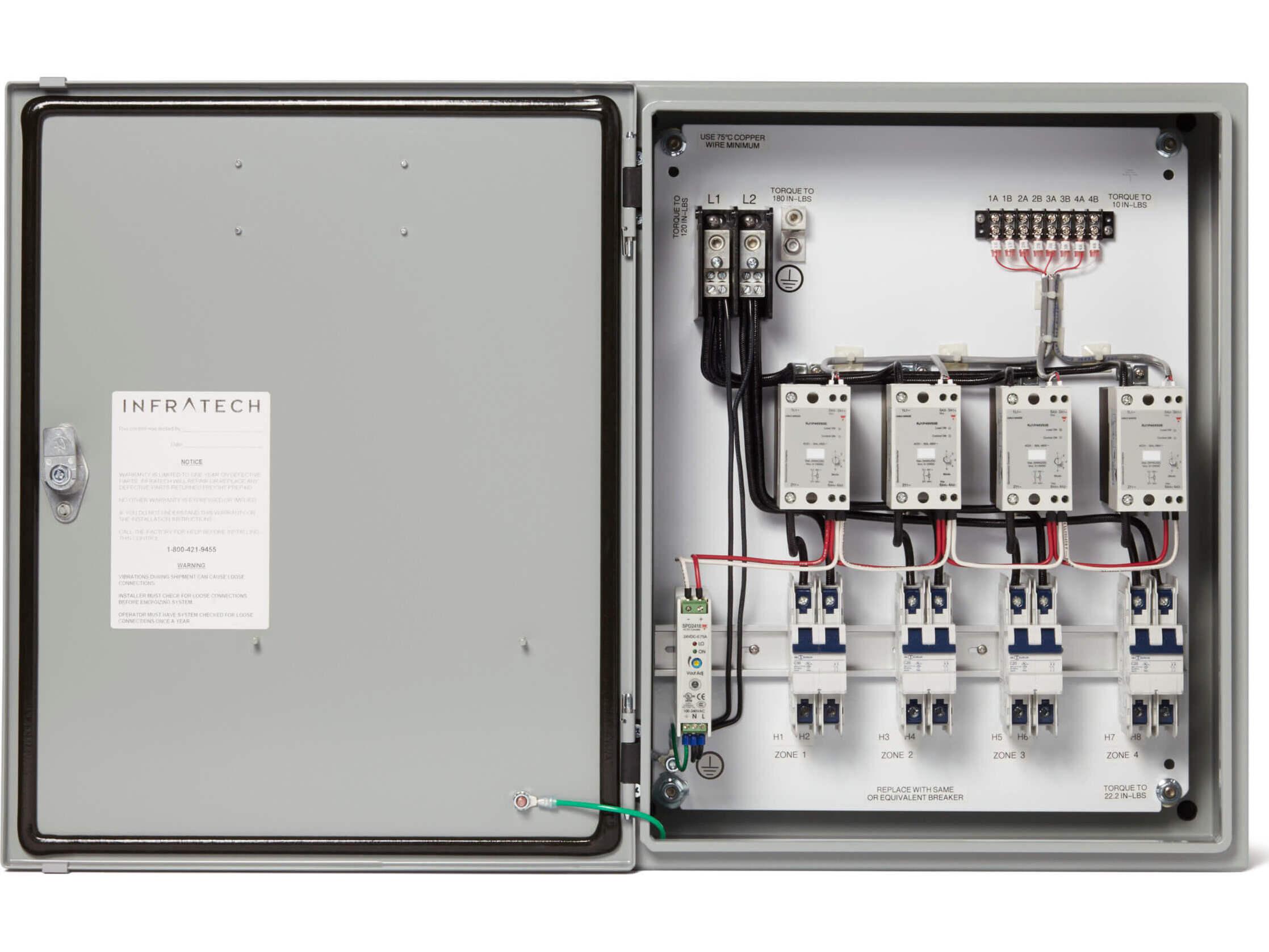 Infratech Steel Gray 1 Relay Home Management Panel