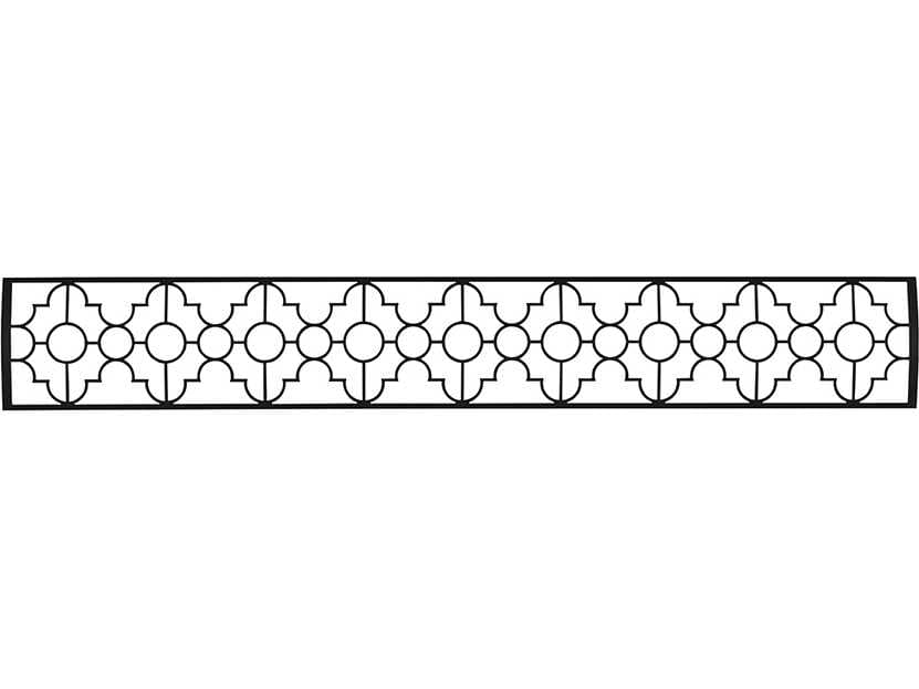 Infratech Dual Element Stainless Steel Black 39'' Mediterranean Motif Upgrade Kit