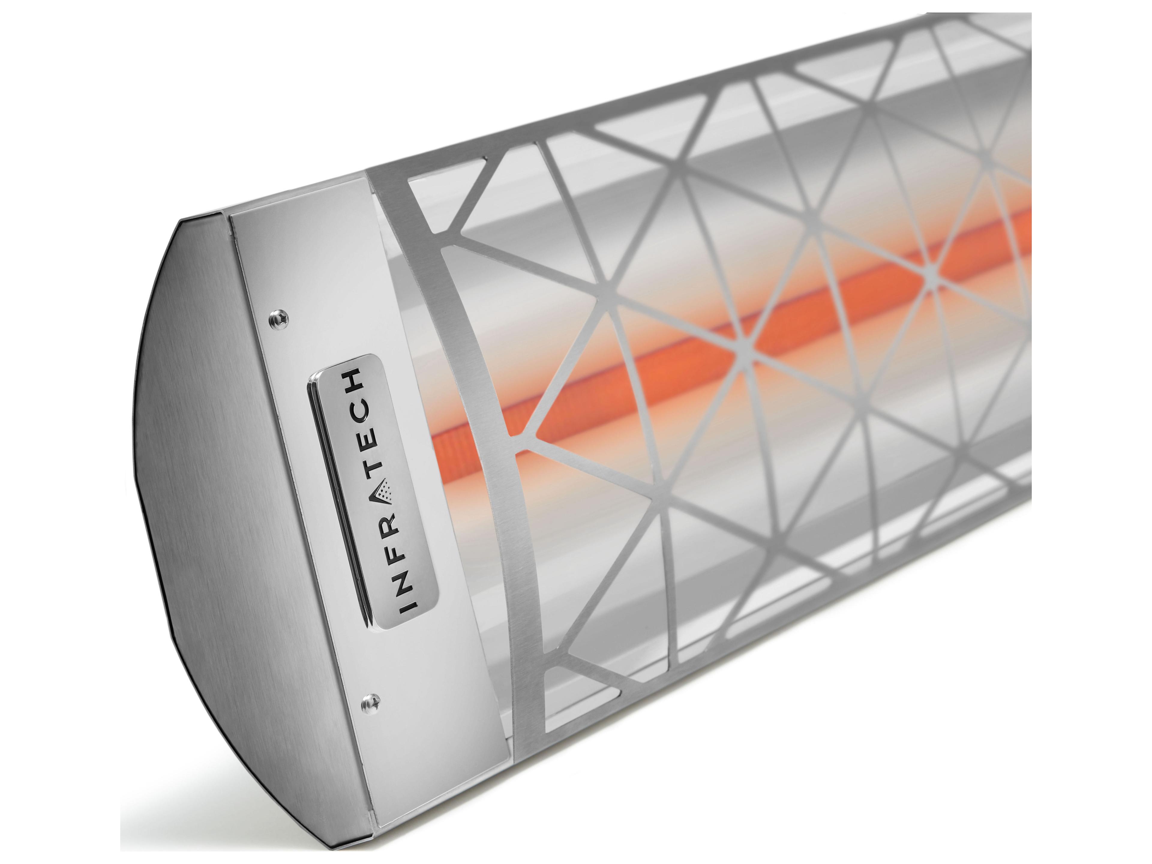Infratech Motif Single Element Stainless Steel Patio Heater 61-1/4 Inches Wide 3000 Watt 240 Volt Contemporary