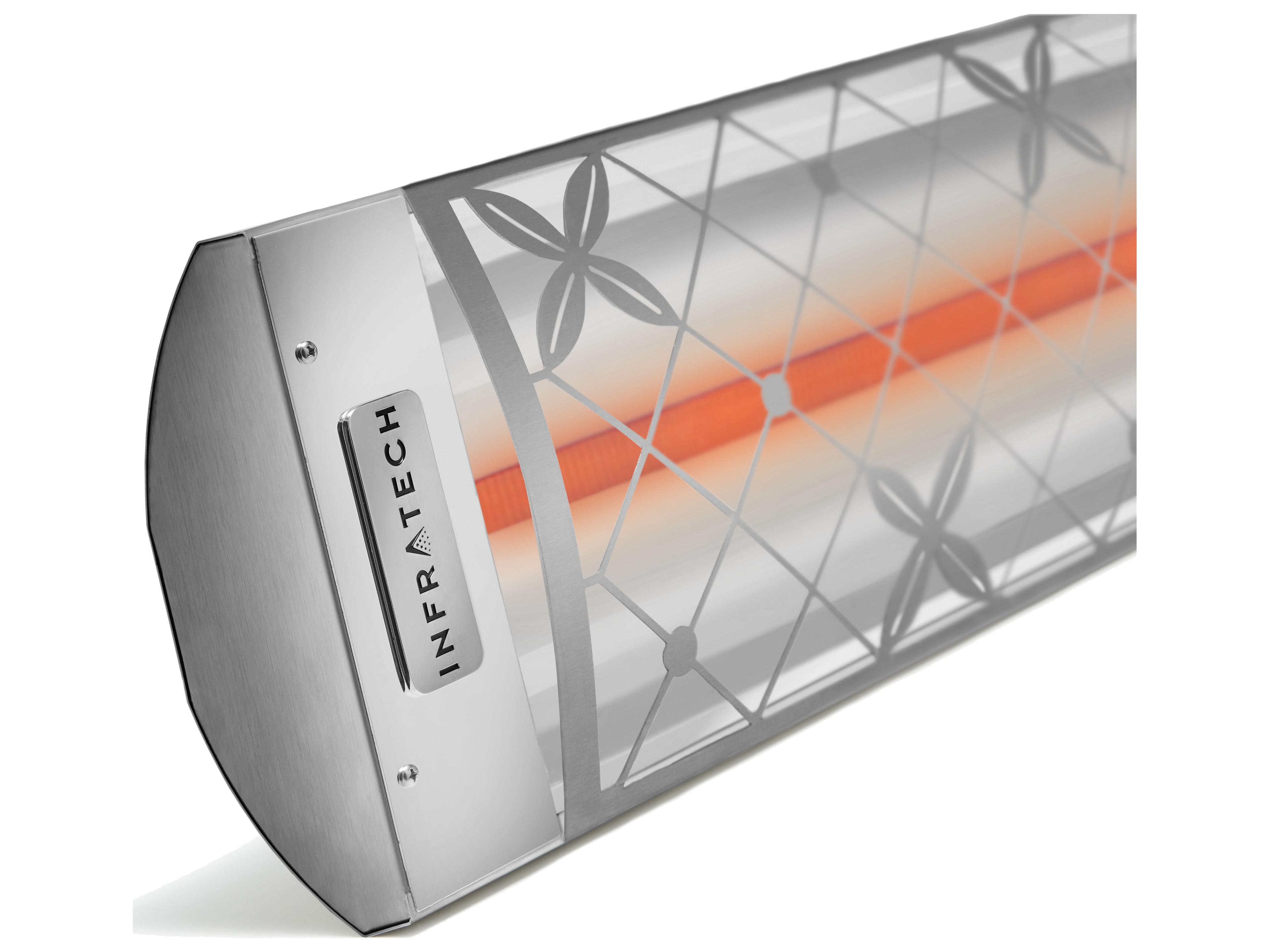 Infratech Motif Single Element Stainless Steel Patio Heater 61-1/4 Inches Wide 3000 Watt 240 Volt Traditional