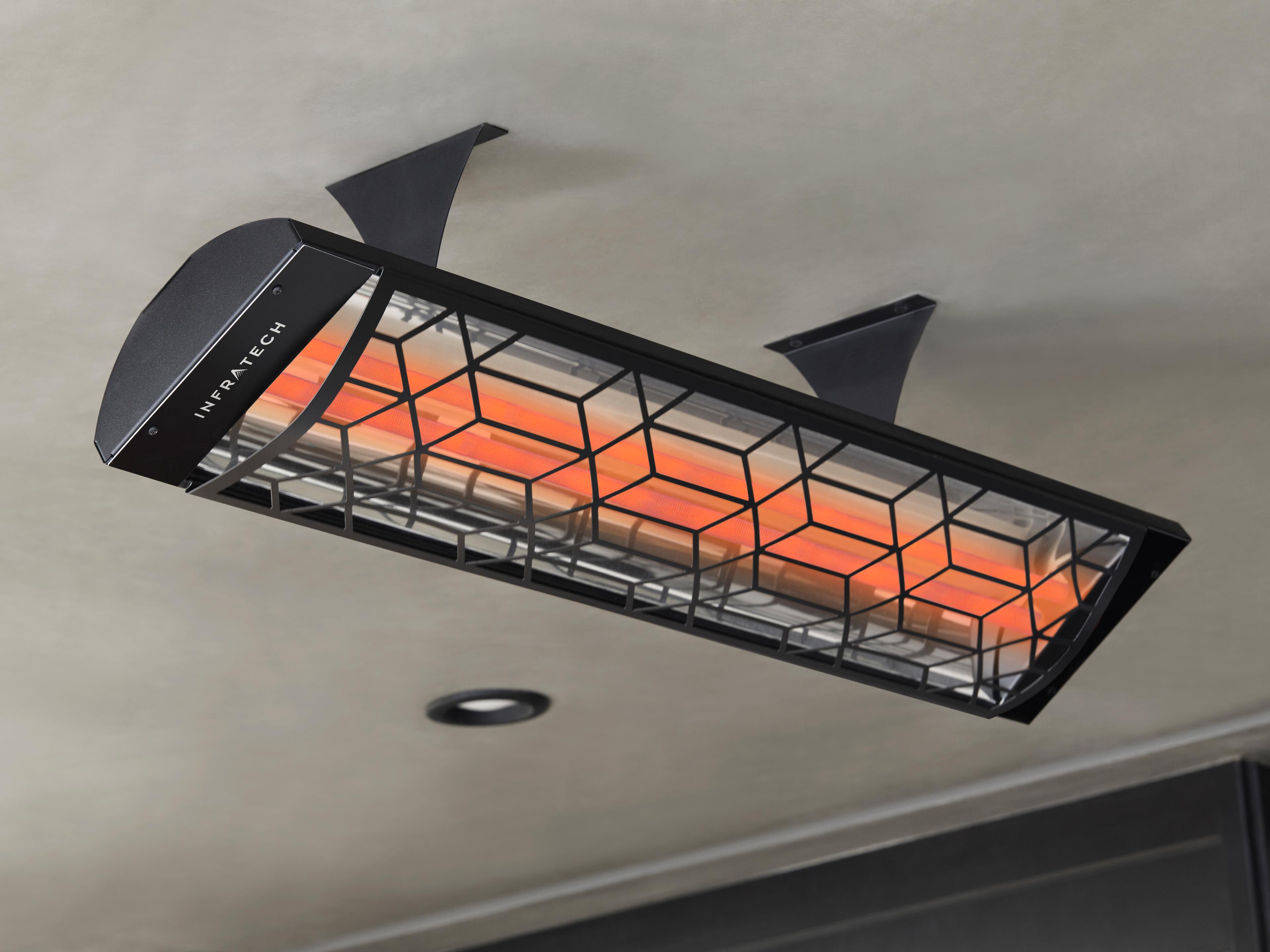 Infratech Motif Dual Element Stainless Steel Outdoor Patio Heater Black 39 Inches Wide 4000 Watt 240 Volt Craftsman