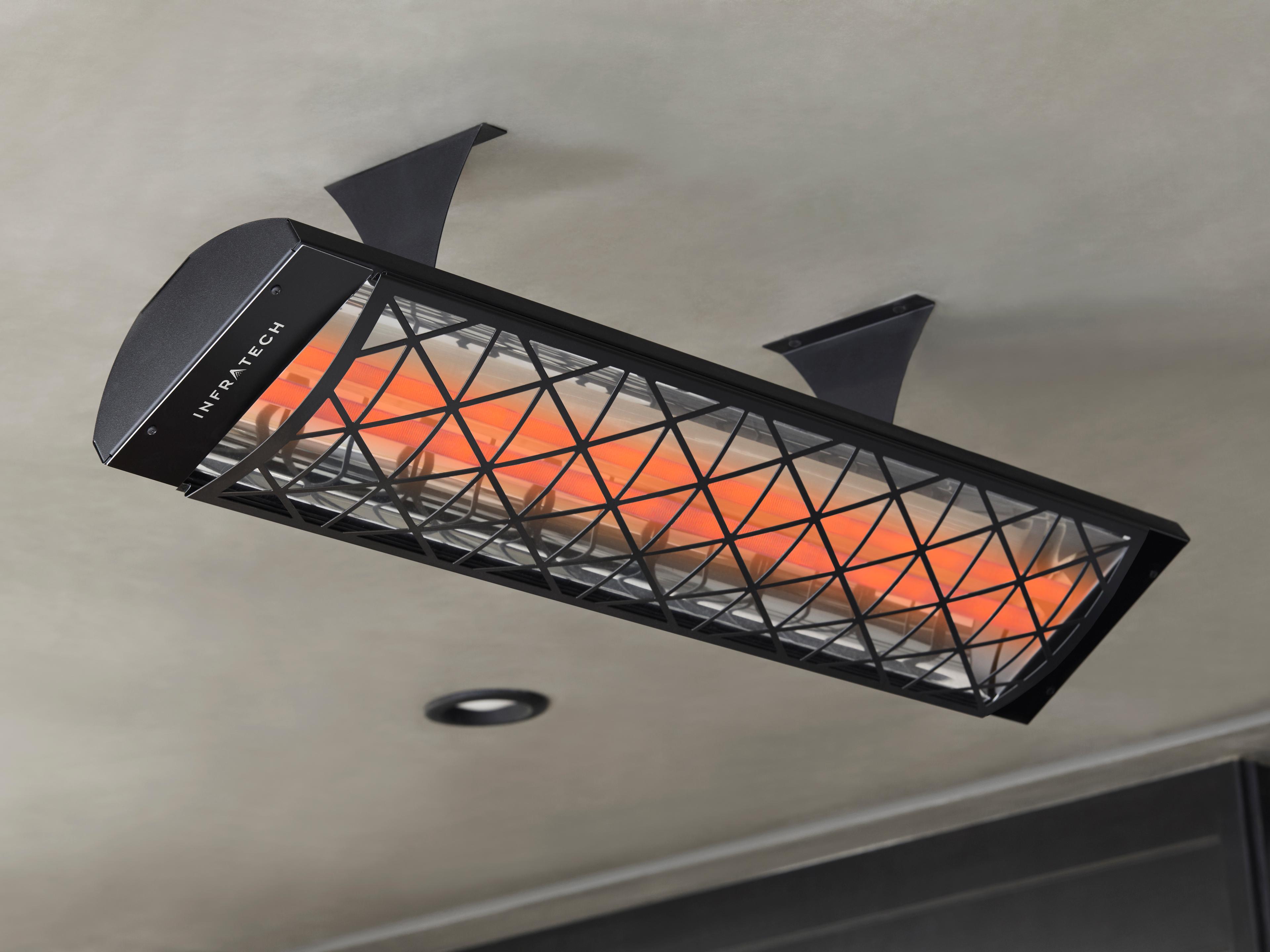 Infratech Motif Dual Element Stainless Steel Outdoor Patio Heater 39 Inches Wide 4000 Watt 240 Volt Contemporary