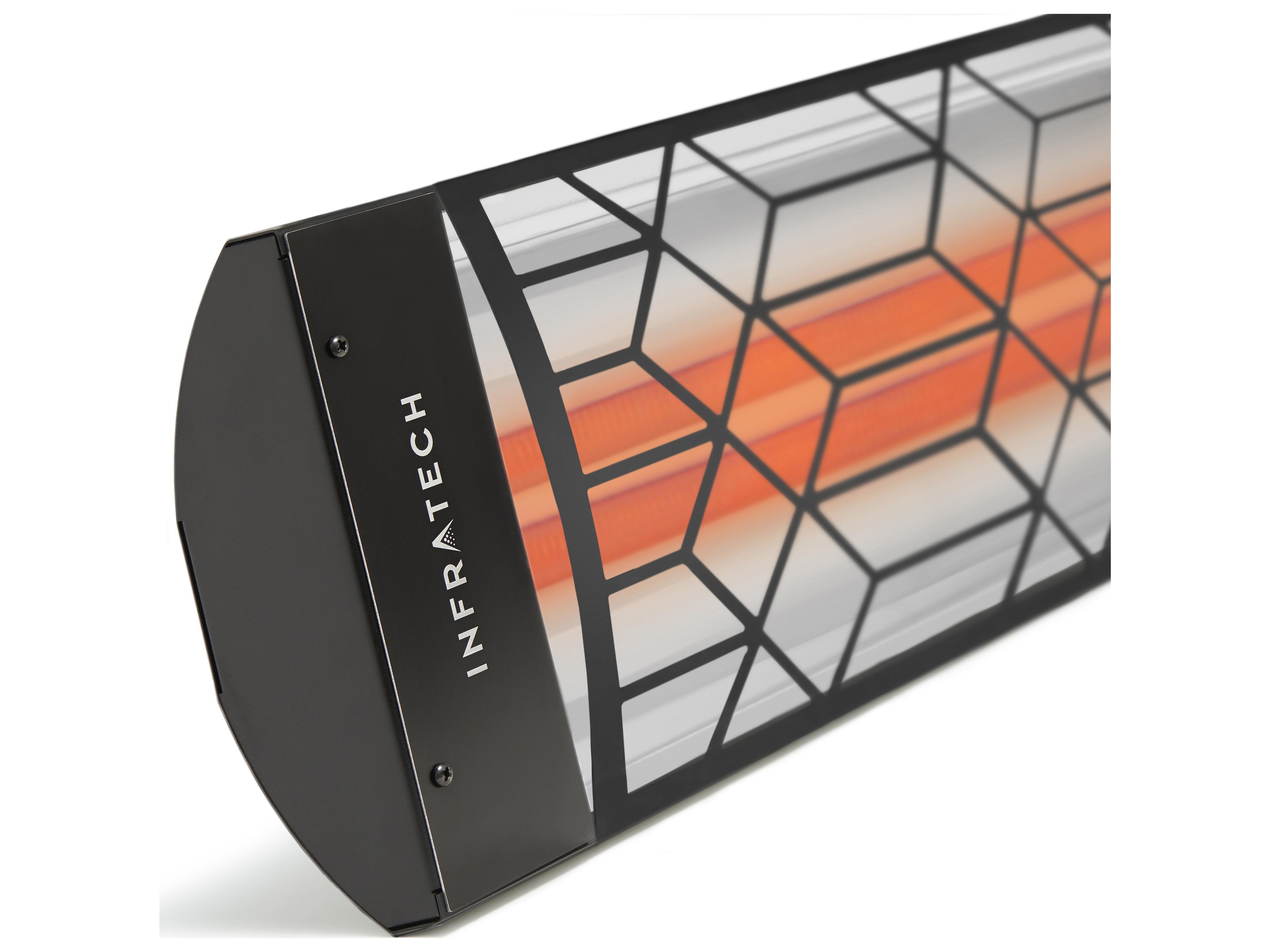 Infratech Motif Dual Element Stainless Steel Outdoor Heater Black 61-1/4 6000 Watt 240 Volt Craftsman