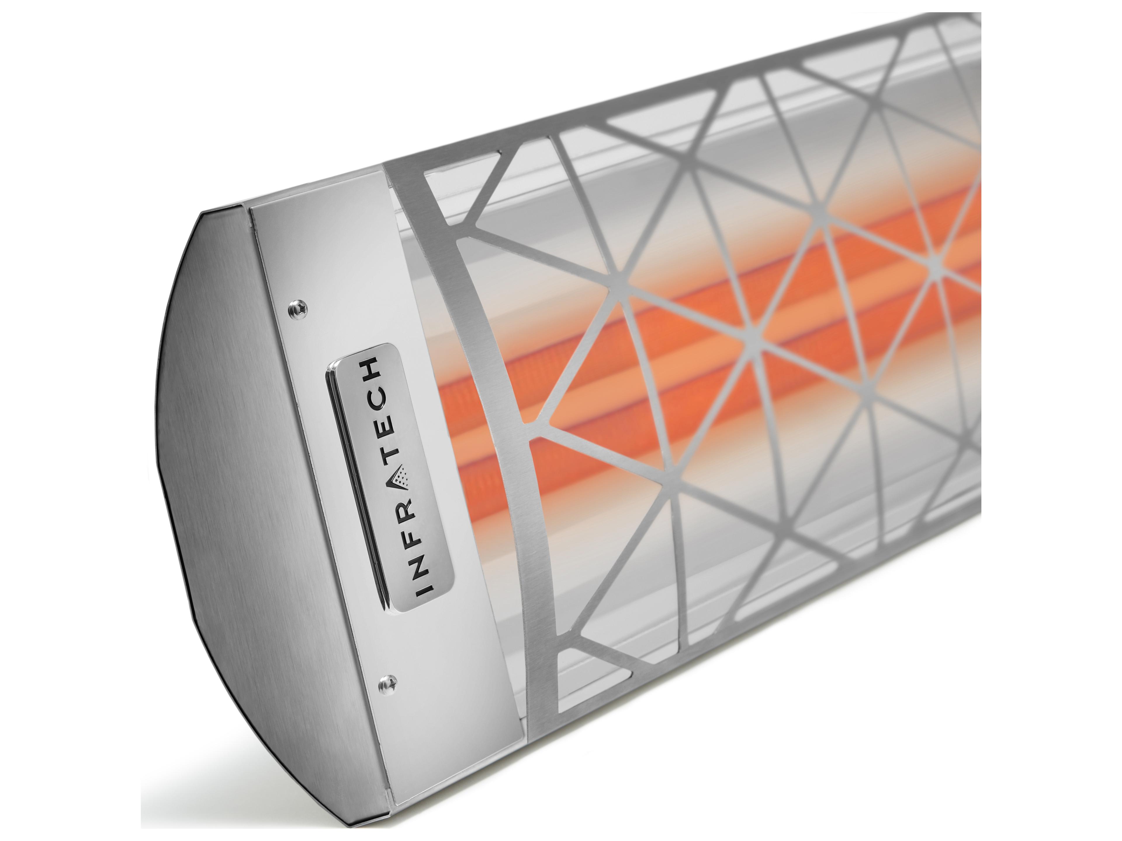 Infratech Motif Dual Element Stainless Steel Outdoor Heater 61-1/4 6000 Watt 240 Volt Contemporary
