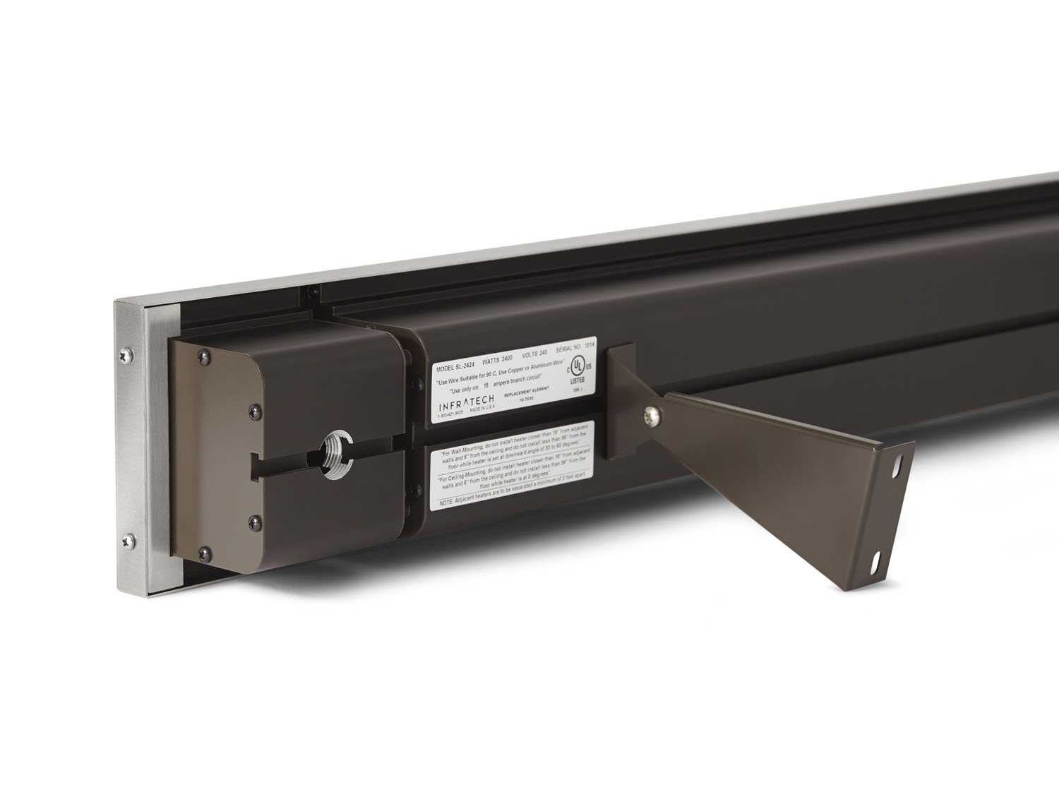 Infratech Slim Line Series Stainless Steel 29.50 Inches Wide Slim Line 1600 Watt 120 Volt 13.3 Amps