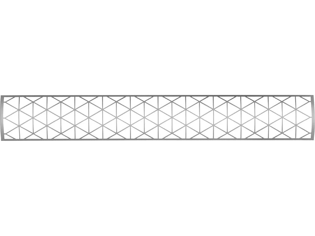 Infratech Dual Element Stainless Steel 48" Contemporary Motif Upgrade Kit