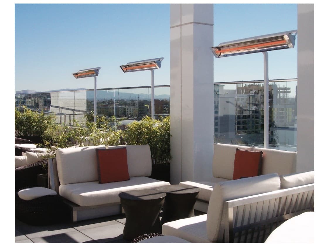 Infratech W Series Stainless Steel 33 Inches Wide 1500 Watt 120 Volt 12.5 Amps Outdoor Patio Heater