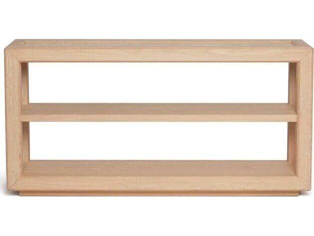 Interlude Home Walsh Rectangular Marble Saddle Honey Console Table