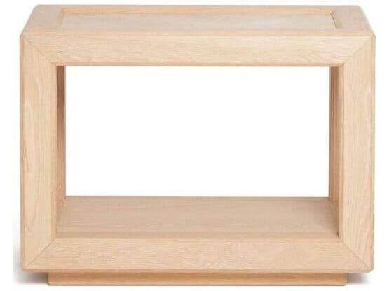 Interlude Home Walsh Rectangular Marble Saddle Honey End Table