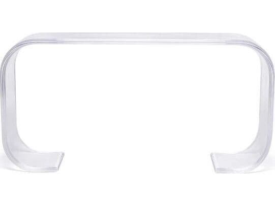 Interlude Home Chelsea Rectangular Acrylic Clear Console Table