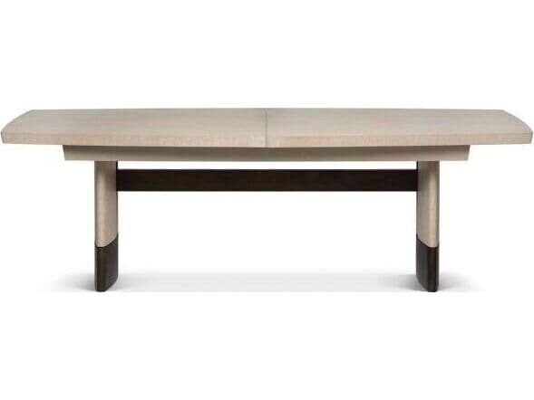 Interlude Home Boynton Rectangular Wood Cliffside Classic Bronze Dining Table