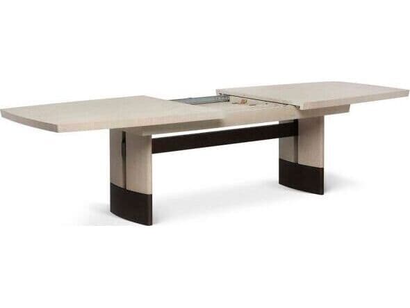 Interlude Home Boynton Rectangular Wood Cliffside Classic Bronze Dining Table