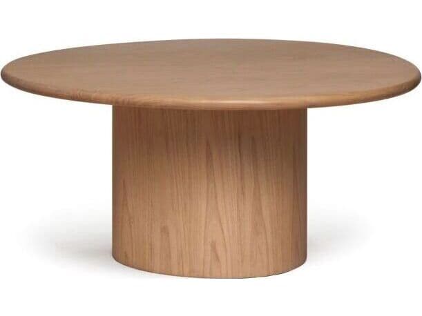 Interlude Home Tinsley Round Wood Husk Dining Table