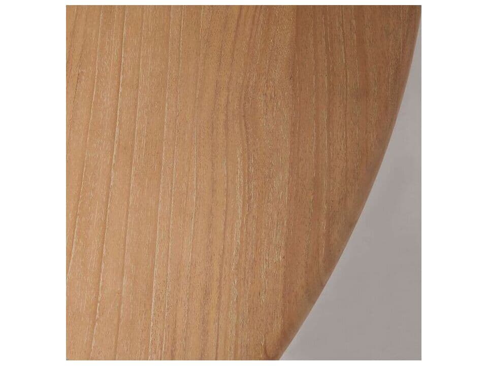 Interlude Home Tinsley Round Wood Husk Coffee Table