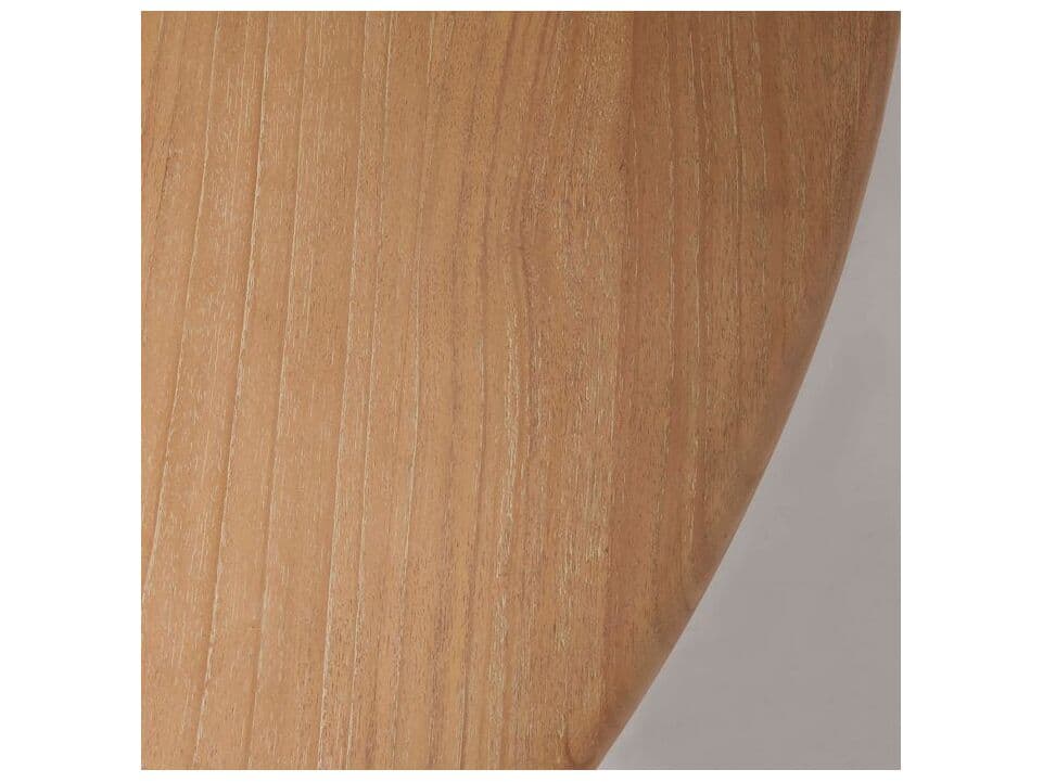 Interlude Home Tinsley Round Wood Husk Coffee Table