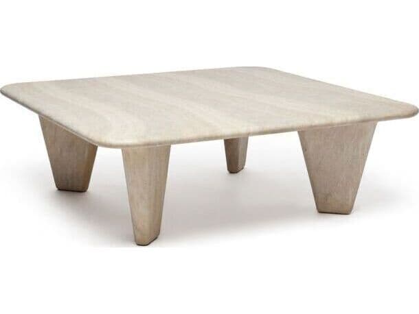Interlude Home Lavenue Square Concrete Cavern Coffee Table