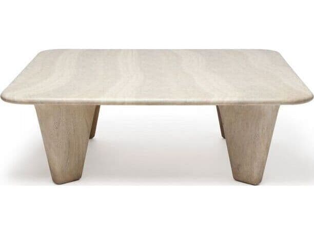 Interlude Home Lavenue Square Concrete Cavern Coffee Table