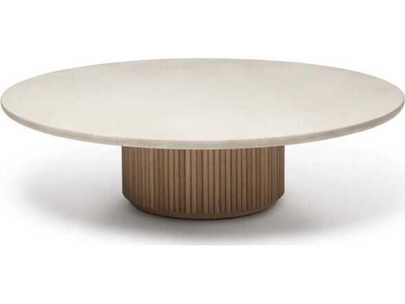 Interlude Home Laurel Round Marble Coffee Table